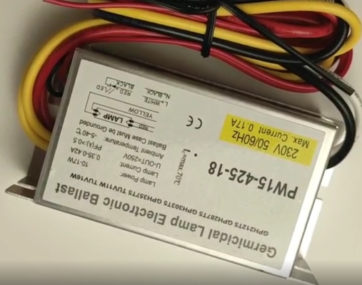 Pin стерилизатора 18w 4 балласта лампы DC 24V электронный UVC для T5